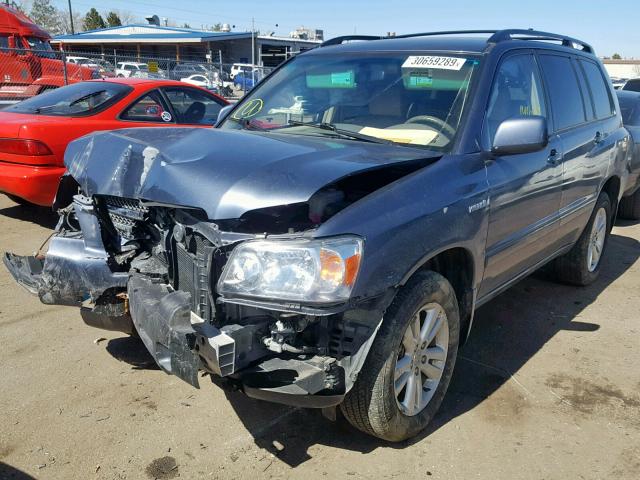 JTEEW21A860018189 - 2006 TOYOTA HIGHLANDER BLUE photo 2