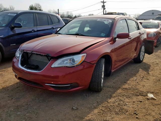 1C3CCBBB6EN191775 - 2014 CHRYSLER 200 TOURIN RED photo 2