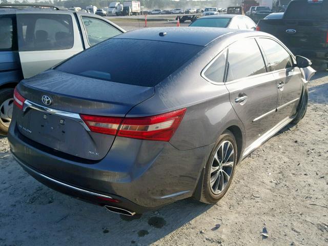 4T1BK1EB4GU210487 - 2016 TOYOTA AVALON XLE GRAY photo 4