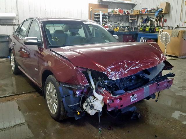 1MEHM40W58G603689 - 2008 MERCURY SABLE LUXU MAROON photo 1