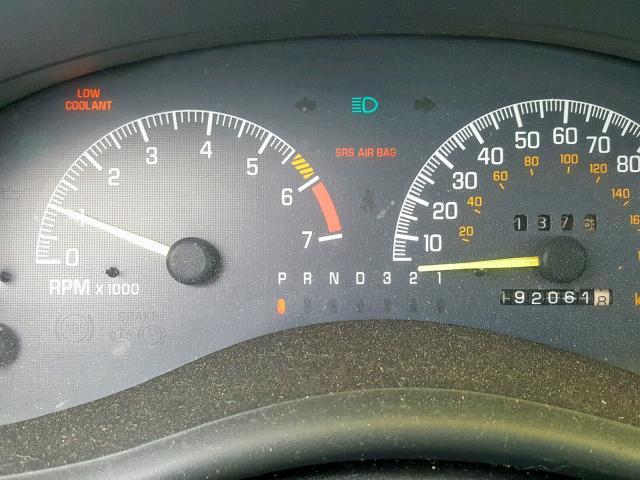 1G2WP1218WF212799 - 1998 PONTIAC GRAND PRIX BLACK photo 8