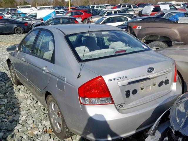 KNAFE121385548285 - 2008 KIA SPECTRA EX SILVER photo 3