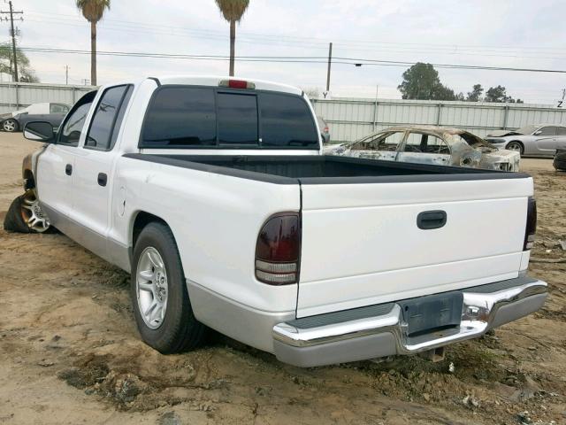 1B7HL2AN31S233330 - 2001 DODGE DAKOTA QUA TWO TONE photo 3