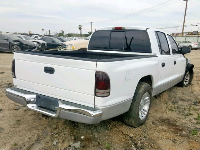 1B7HL2AN31S233330 - 2001 DODGE DAKOTA QUA TWO TONE photo 4