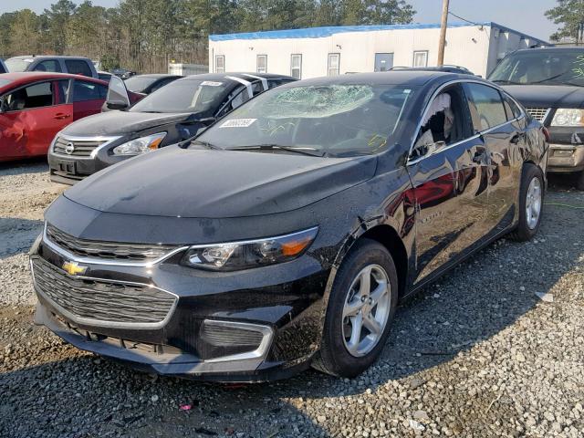 1G1ZB5ST6JF290600 - 2018 CHEVROLET MALIBU LS BLACK photo 2