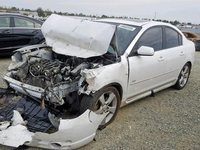 JM1BK324461479787 - 2006 MAZDA 3 S WHITE photo 2