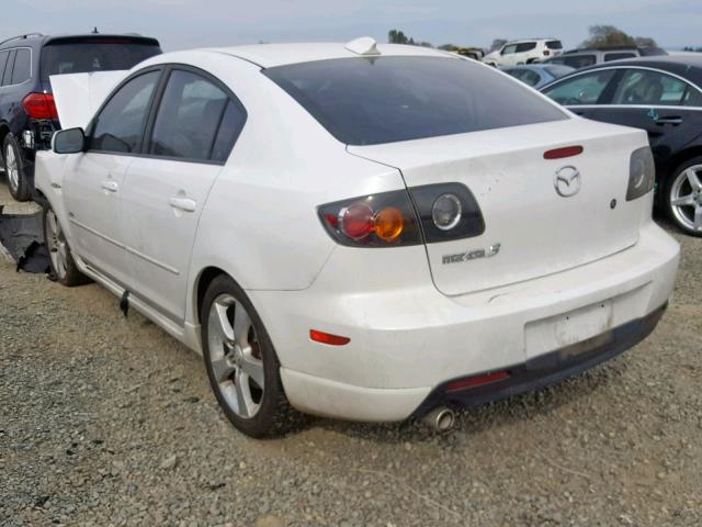 JM1BK324461479787 - 2006 MAZDA 3 S WHITE photo 3