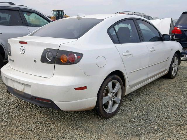 JM1BK324461479787 - 2006 MAZDA 3 S WHITE photo 4