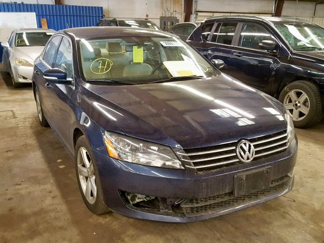 1VWBT7A34EC088362 - 2014 VOLKSWAGEN PASSAT SE BLUE photo 1