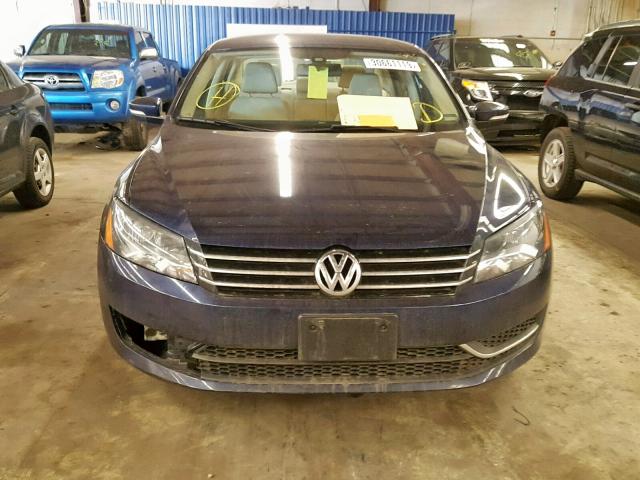 1VWBT7A34EC088362 - 2014 VOLKSWAGEN PASSAT SE BLUE photo 9