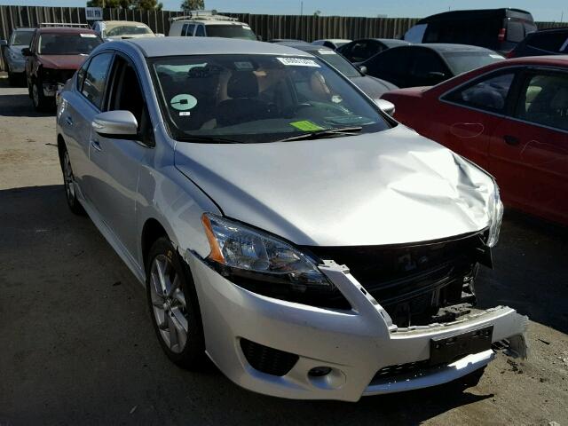 3N1AB7APXFY374359 - 2015 NISSAN SENTRA S/S SILVER photo 1
