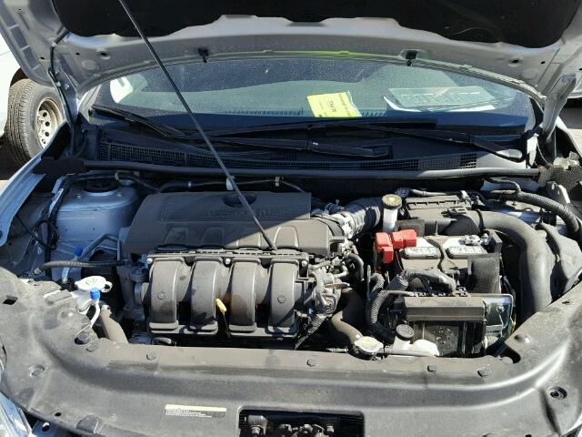 3N1AB7APXFY374359 - 2015 NISSAN SENTRA S/S SILVER photo 7
