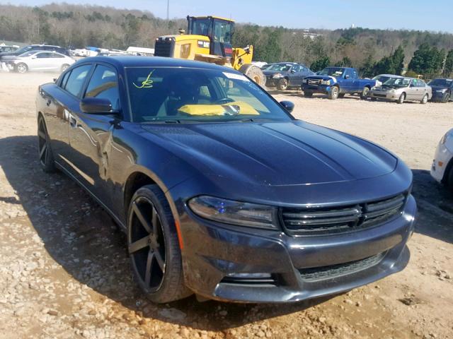 2C3CDXHGXGH132172 - 2016 DODGE CHARGER SX BLACK photo 1