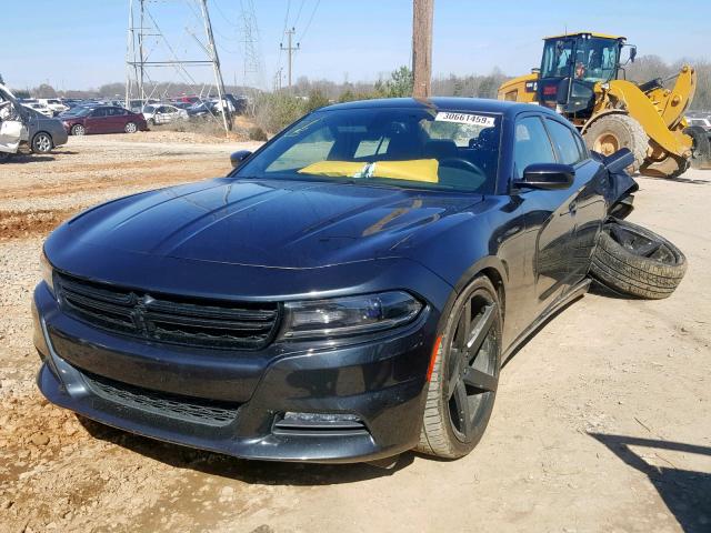 2C3CDXHGXGH132172 - 2016 DODGE CHARGER SX BLACK photo 2