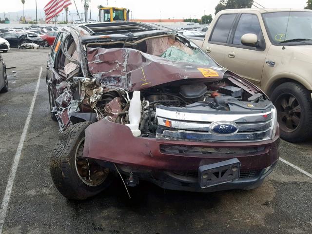 2FMDK38C09BB00571 - 2009 FORD EDGE SEL BURGUNDY photo 9