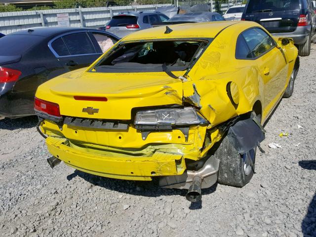 2G1FB1E32F9251820 - 2015 CHEVROLET CAMARO LS YELLOW photo 4