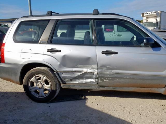 JF1SG63643H745644 - 2003 SUBARU FORESTER 2 SILVER photo 9