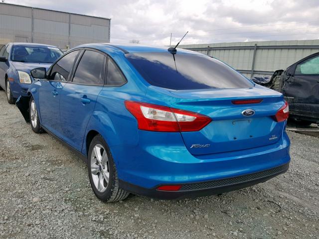 1FADP3F25EL251759 - 2014 FORD FOCUS SE BLUE photo 3