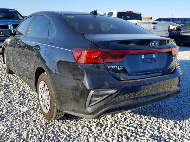 3KPF24AD4KE036474 - 2019 KIA FORTE FE BLACK photo 3