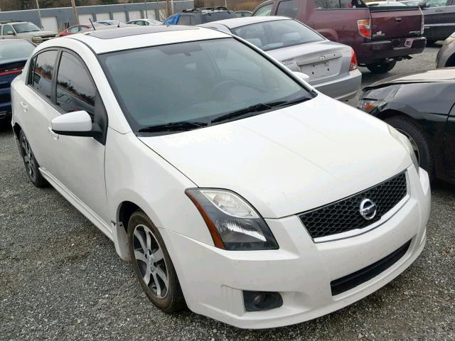 3N1AB6AP1CL667716 - 2012 NISSAN SENTRA 2.0 WHITE photo 1