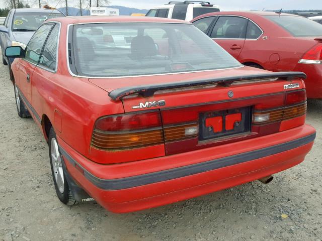 1YVGD31A6K5227852 - 1989 MAZDA MX-6 RED photo 3