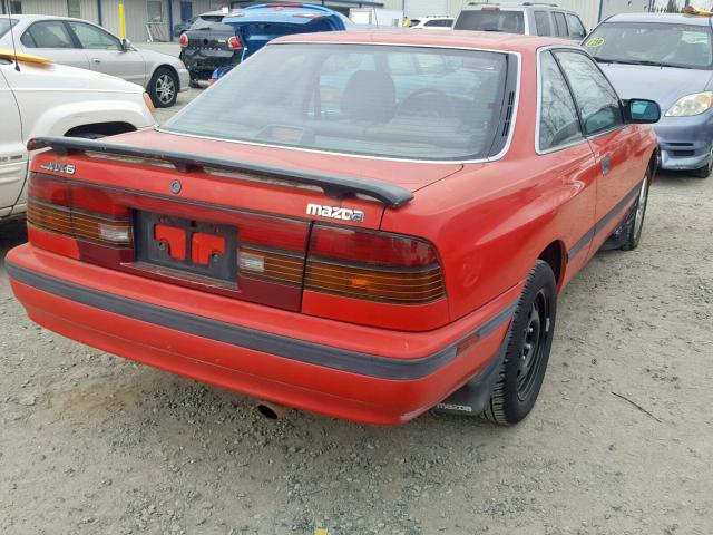 1YVGD31A6K5227852 - 1989 MAZDA MX-6 RED photo 4