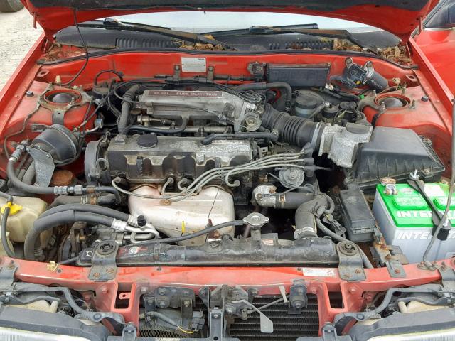 1YVGD31A6K5227852 - 1989 MAZDA MX-6 RED photo 7