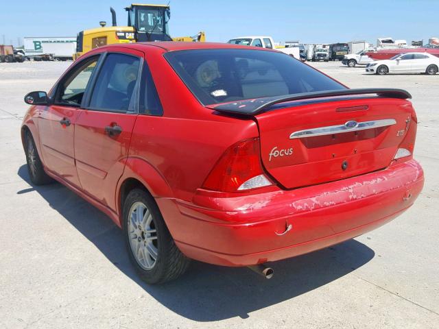 1FAFP3833YW346774 - 2000 FORD FOCUS ZTS RED photo 3