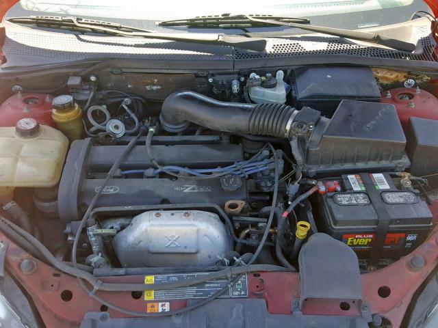 1FAFP3833YW346774 - 2000 FORD FOCUS ZTS RED photo 7