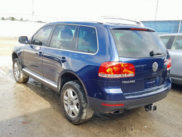 WVGCM67LX4D016009 - 2004 VOLKSWAGEN TOUAREG 4. BLUE photo 3