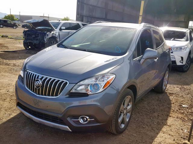 KL4CJCSB4DB177326 - 2013 BUICK ENCORE GRAY photo 2