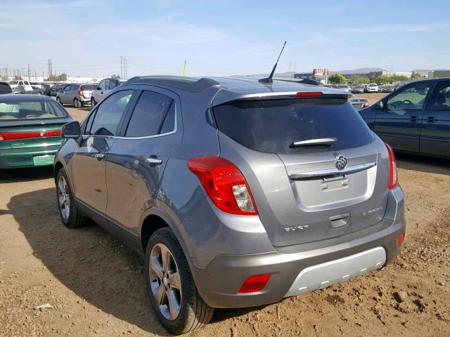 KL4CJCSB4DB177326 - 2013 BUICK ENCORE GRAY photo 3