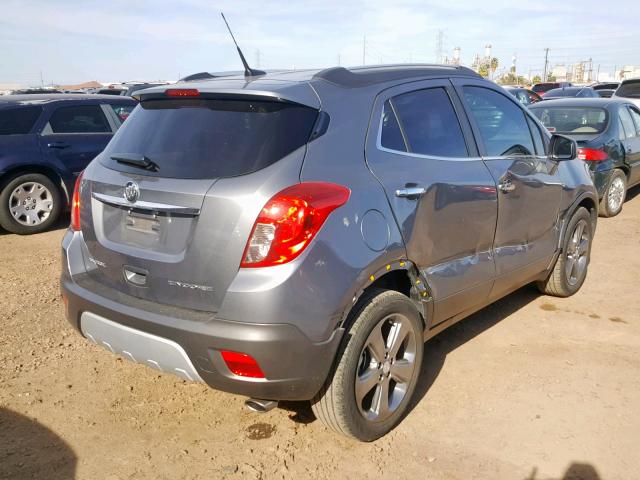 KL4CJCSB4DB177326 - 2013 BUICK ENCORE GRAY photo 4