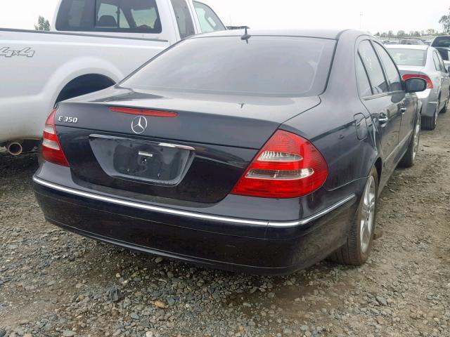 WDBUF56J66A930628 - 2006 MERCEDES-BENZ E 350 BLACK photo 4