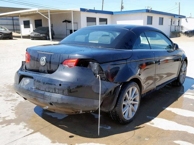 WVWDA71F67V040154 - 2007 VOLKSWAGEN EOS 2.0T S 黑色 照片 4