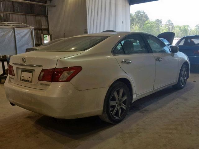 JTHBJ46G172041249 - 2007 LEXUS ES WHITE photo 4