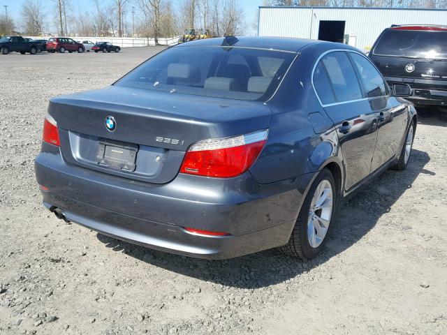 WBANW1C51AC165649 - 2010 BMW 535 I GRAY photo 4