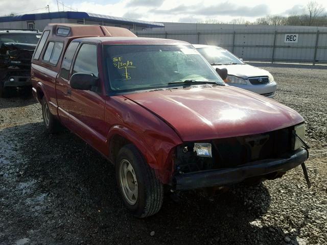 1GTCS19X538153525 - 2003 GMC SONOMA RED photo 1