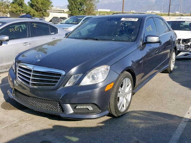 WDDHF2EB2BA337926 - 2011 MERCEDES-BENZ E 350 BLUE GRAY photo 2