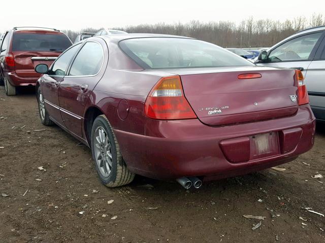 2C3HE66G32H132121 - 2002 CHRYSLER 300M BURGUNDY photo 3