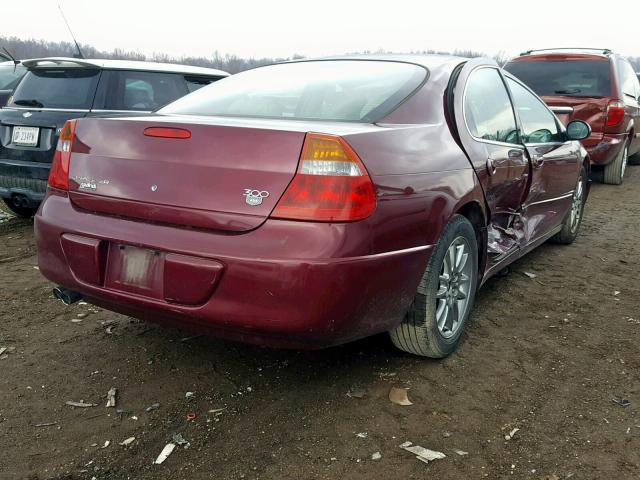 2C3HE66G32H132121 - 2002 CHRYSLER 300M BURGUNDY photo 4