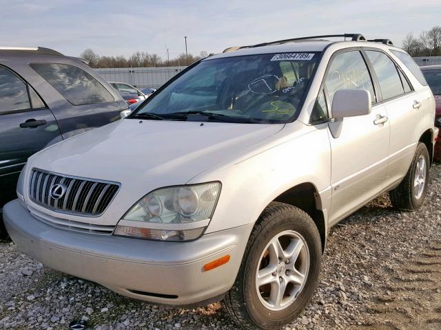 JTJGF10U310091382 - 2001 LEXUS RX 300 WHITE photo 2