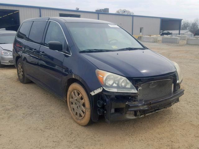 5FNRL382X8B015625 - 2008 HONDA ODYSSEY LX BLUE photo 1