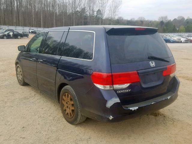 5FNRL382X8B015625 - 2008 HONDA ODYSSEY LX BLUE photo 3