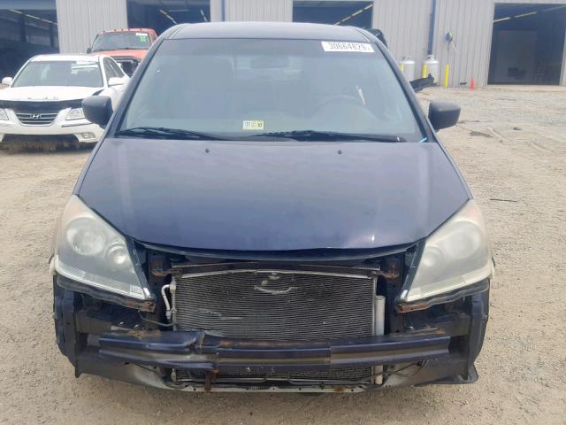 5FNRL382X8B015625 - 2008 HONDA ODYSSEY LX BLUE photo 9