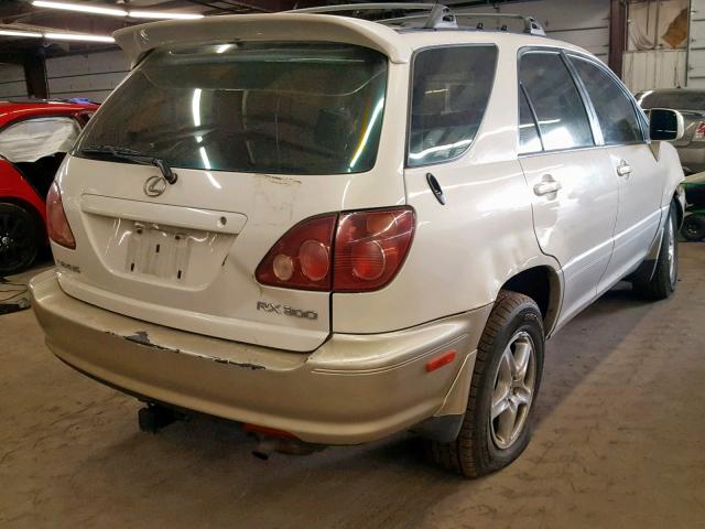 JT6HF10U6X0042393 - 1999 LEXUS RX 300 WHITE photo 4