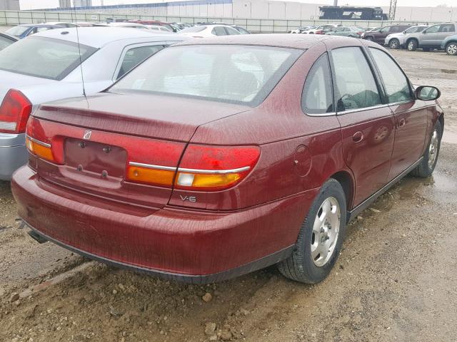 1G8JW52R7YY605829 - 2000 SATURN LS2 MAROON photo 4