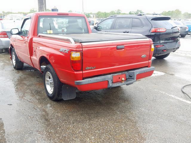 1FTYR10U85PA88019 - 2005 FORD RANGER RED photo 3