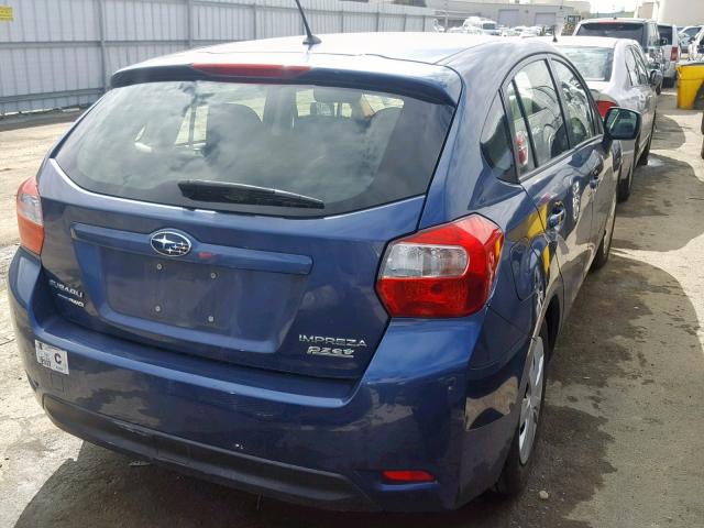 JF1GPAA62D2837769 - 2013 SUBARU IMPREZA BLUE photo 4