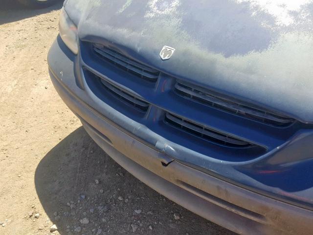 2B4GP2535YR683708 - 2000 DODGE CARAVAN BLUE photo 9